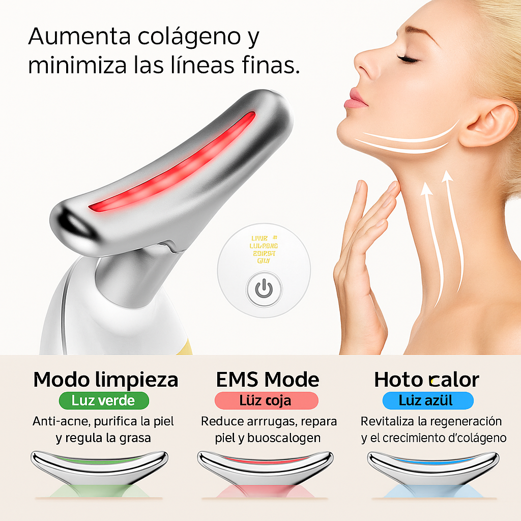 Masajeador Facial Reafirmante de Lujo GlowLift